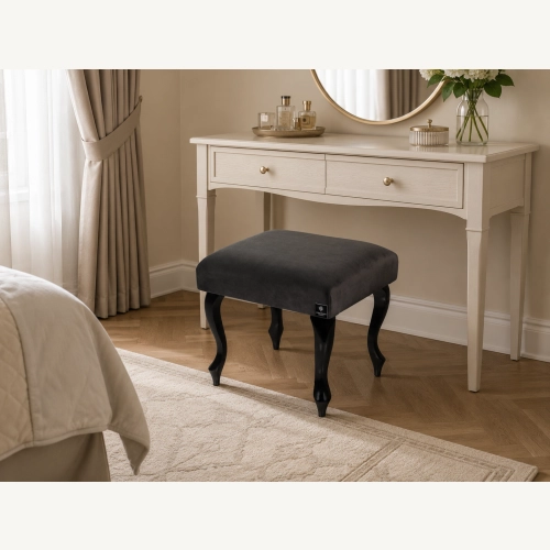 Taboret Pufa Tapicerowana Szary LPG-0 Rozmiary